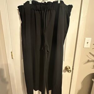 Elegant Black Plus Size Women's Pants